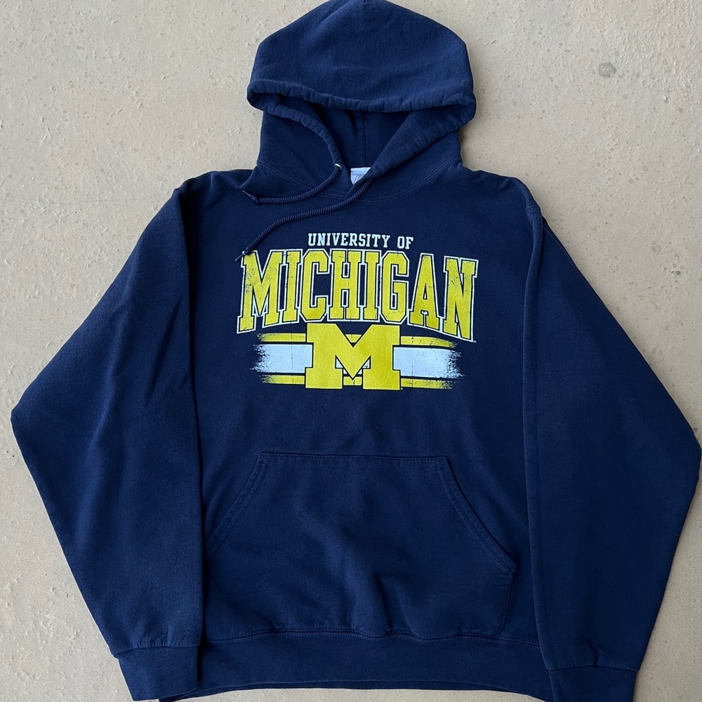 University Of Michigan Hoodie Russell Athletic Y2K Vintage